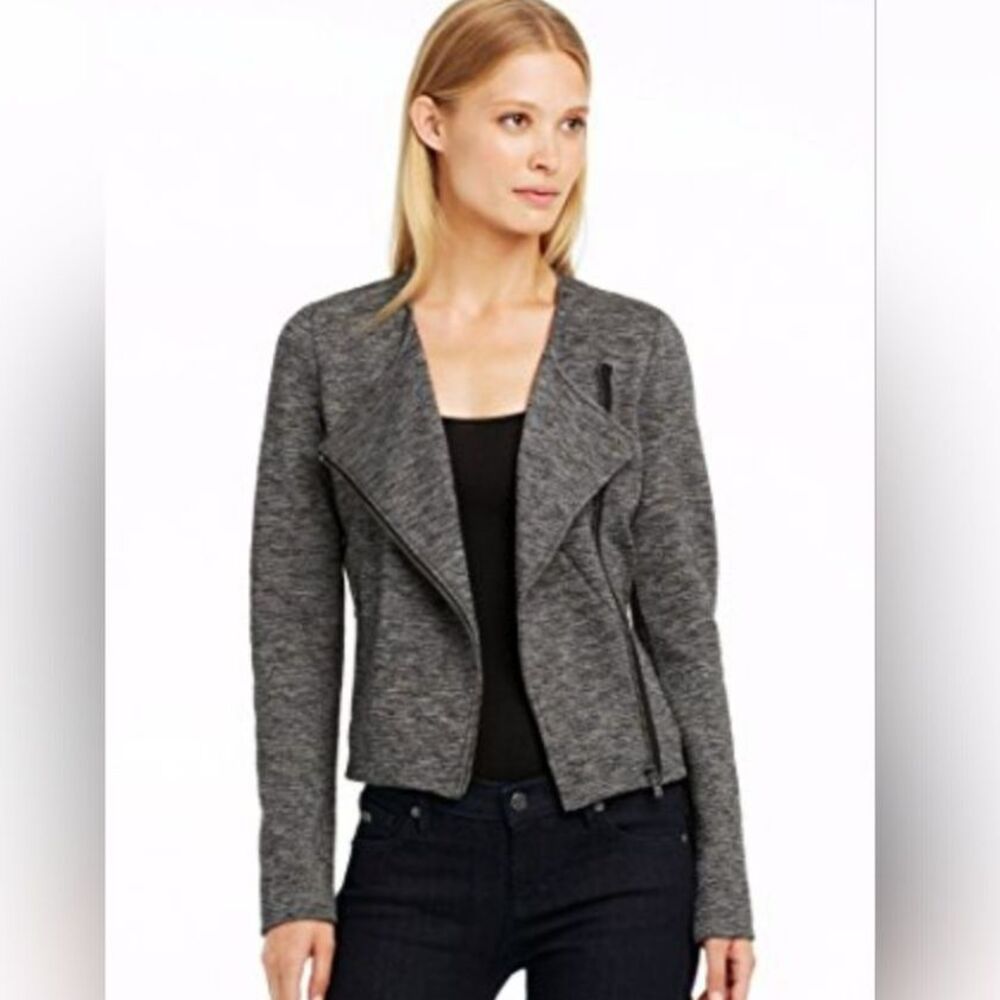 Armani Exchange Knit Moto Jacket Size XXS